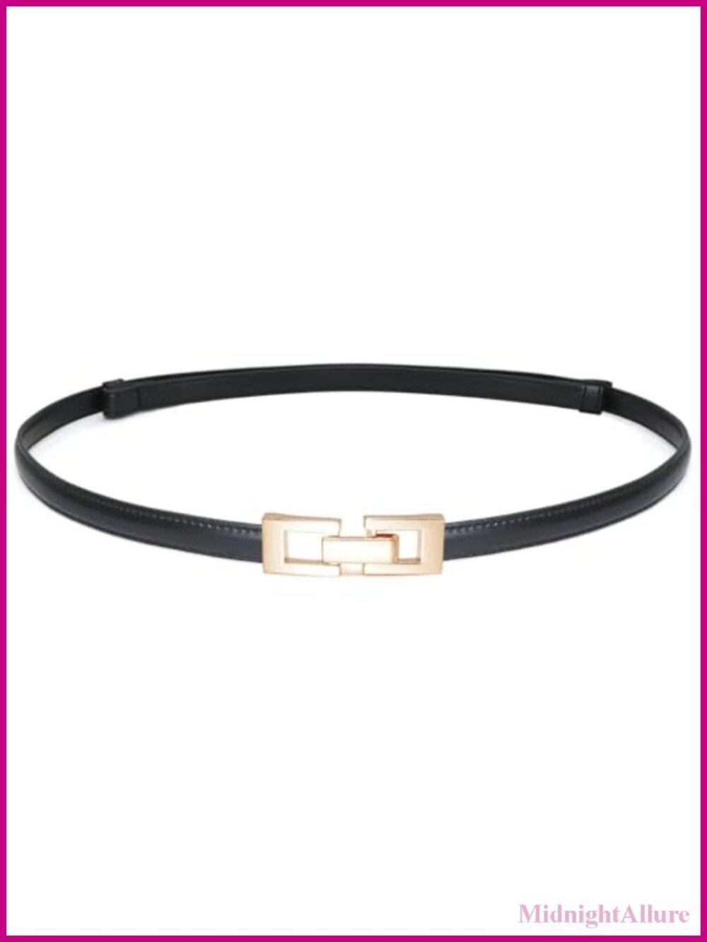 Skinny Faux Leather Belt Thin PU Leather Waist Belt for Dresses Jeans